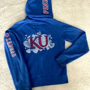 Victoria’s Secret Pink Kansas vintage full-zip hoodie.